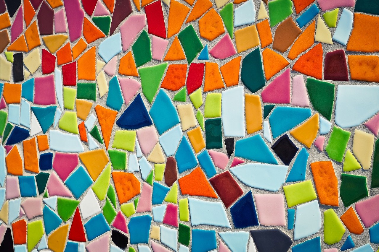 Colorful mosaic tile
